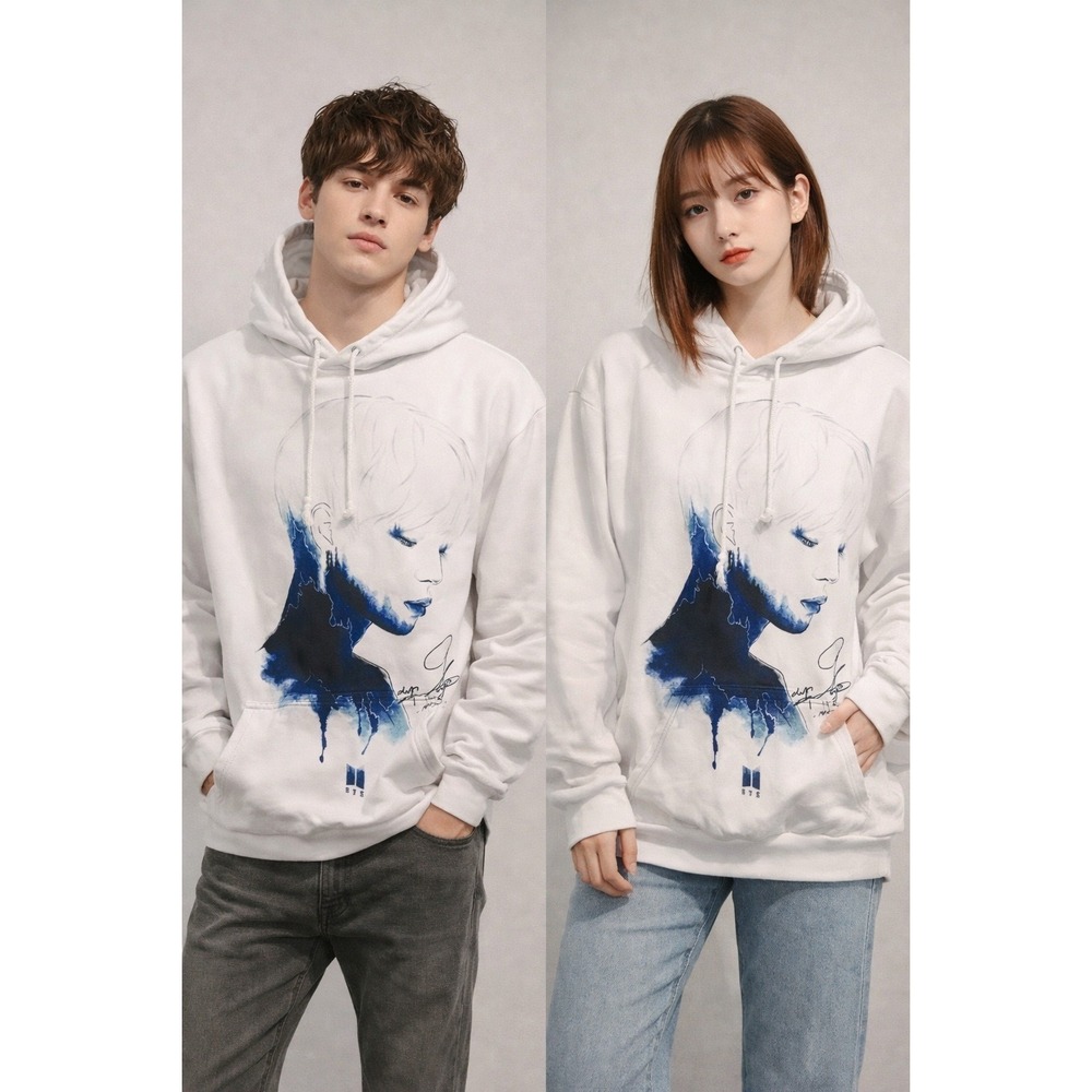 BTS Jimin Merch Army Sweater Hooded Long Pullover Sleeve XXL‎ Music K-POP
